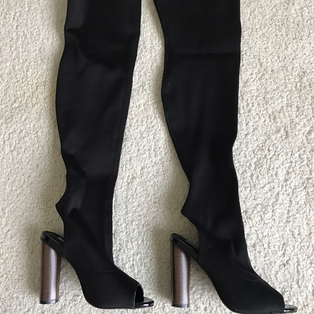 Thigh High Boots - Open Toe